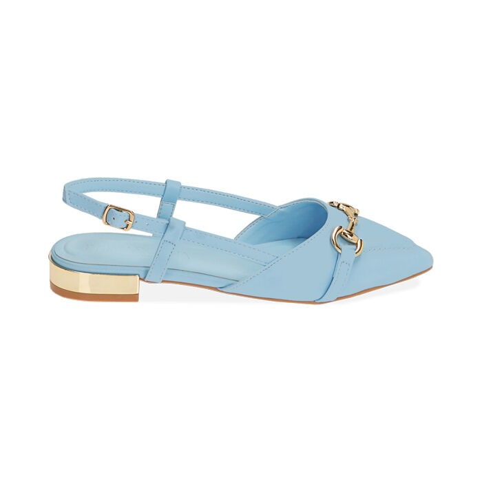 Ballerine donna slingback celesti Primadonna Collection