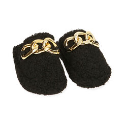 Pantofole nere con maxi-chain, Primadonna, 204702202FUNERO036, 002 preview