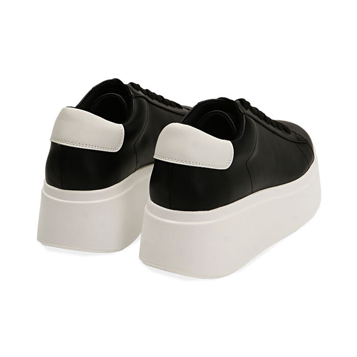 Sneakers donna nere, platform 6,5 cm | Primadonna Collection
