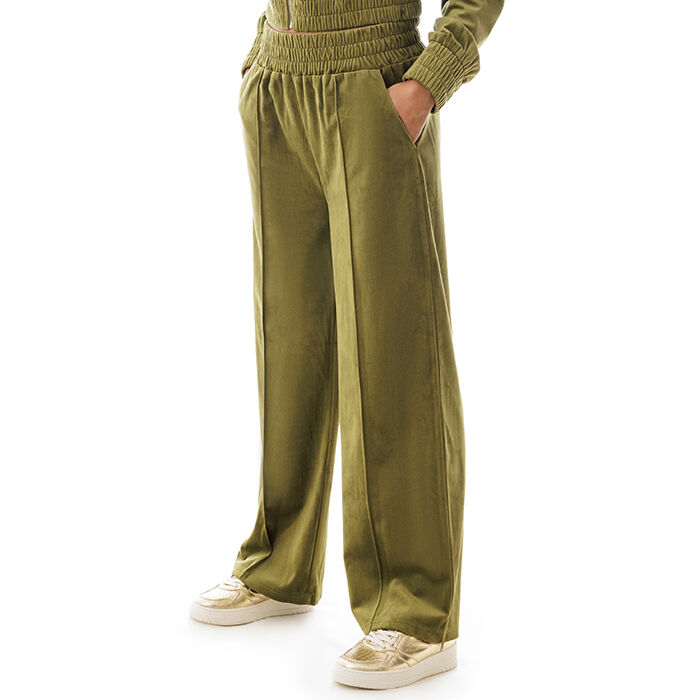 Pantalon Femme en velours vert, Primadonna, 20C910105VLVERDM