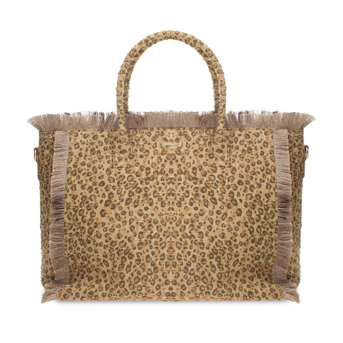 Bolso de hombro leopardo-marr&oacute;n con bandolera removible, Primadonna, 272351339CALEMAUNI