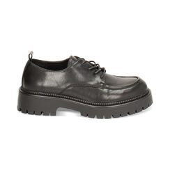 Zapatos de cordones negros mates, Primadonna, 240612614EPNERO035, 001 preview
