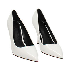 Salón blanco brillante con tacón de 9,5 cm, Primadonna, 26M761604EUBIAN035, 004 preview