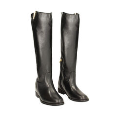 Stivali in pelle neri, Primadonna, 24L610005PENERO037, 002a
