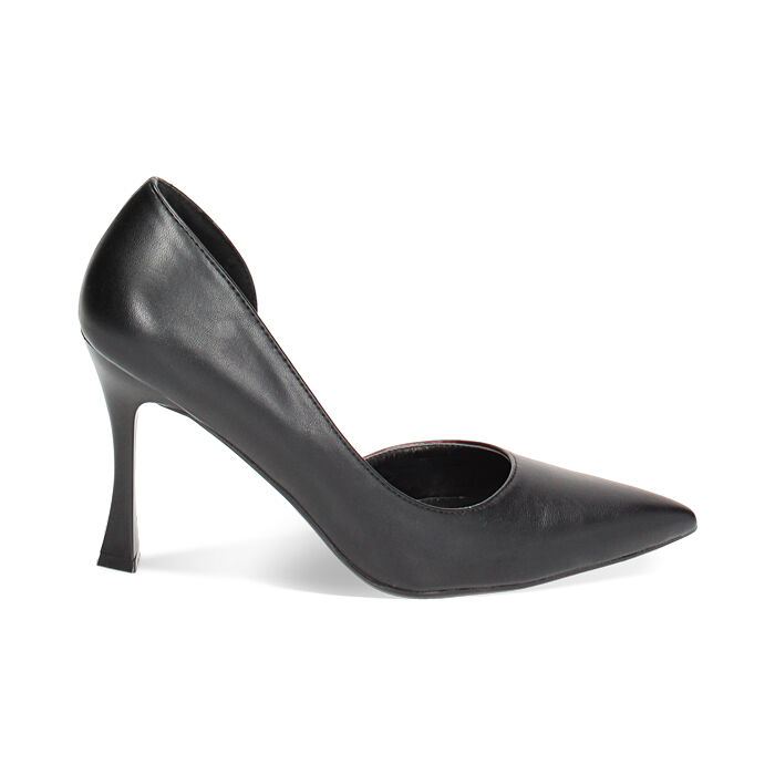 Décolleté nere, tacco 9,5 cm, Primadonna, 232102622EPNERO035