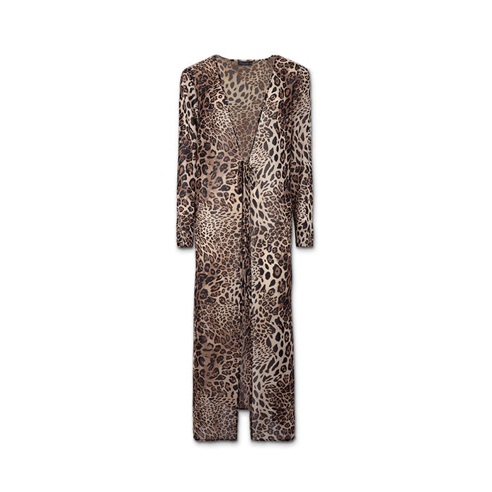 Paréo femme léopard en tissu, Primadonna, 25C924270TSLEOPUNI