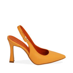 Escarpins slingback orange, talon 9,5 cm , 19M816490EPARAN036, 001a