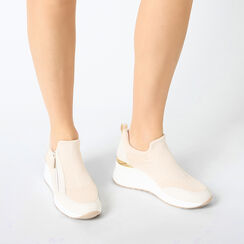 Slip on de mujer beige en tejido, Primadonna, 252850903TSBEIG036, 002a