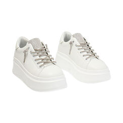 Sneakers bianco-argento, Primadonna, 242800704EPBIAR036, 002 preview