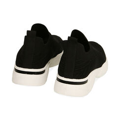 Slip-on nere in tessuto, SPECIAL WEEK, 199772006TSNERO037, 003 preview