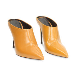 Sabot ocra lucido con tacco 10 cm, Primadonna, 262188522EUOCRA035, 003 preview