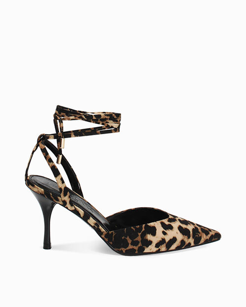 CHAUSSURES POUR FEMMES CHANEL SATIN LEOP, LEOPARD
