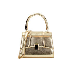 Mini sac femme or en laminé, Primadonna, 255126063LMOROGUNI, 001 preview