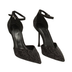 Open shank nere con strass, tacco 10 cm, 242185803MPNENE036, 002a