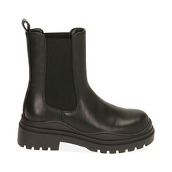 Chelsea boots neri, tacco 4 cm , Primadonna, 200626120EPNERO035, 001a