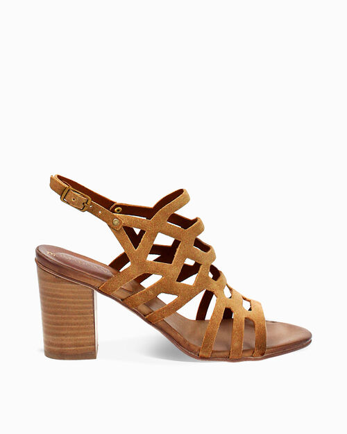 ZAPATOS SANDALIA SUEDE COGN, COGNAC