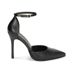 Décolleté Open Shank nere, tacco 10 cm, Primadonna, 232186202EPNERO040, 001 preview