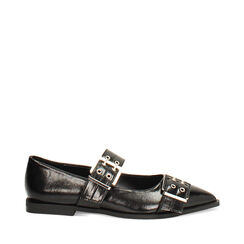 Bailarinas negras brillantes con suela de goma, Primadonna, 264968601EUNERO035, 001a