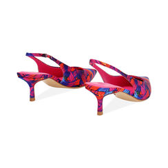 Décolleté slingback donna multicolor, tacco 5 cm, Primadonna, 252115901RSMUBA035, 004 preview