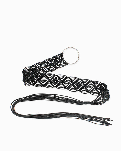 ACCESSOIRES TAILLE TISSU NERO, BLACK