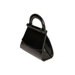 Mini-bag nera in naplak, Primadonna, 225125026NPNEROUNI, 002 preview
