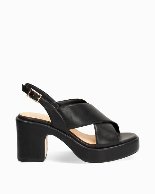 ZAPATOS SANDALIA SINTETICO NERO, BLACK