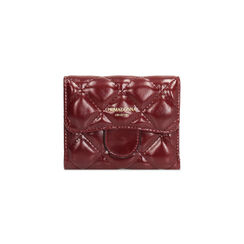 Portefeuille bordeaux en matériau brillant, Primadonna, 265702429EUBORDUNI, 001 preview
