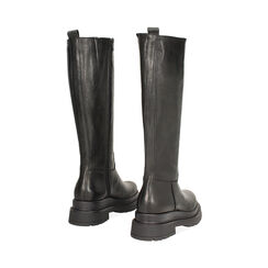 Bottes noires en cuir lavé avec détails élégants, Primadonna, 261050505PANERO036, 004 preview