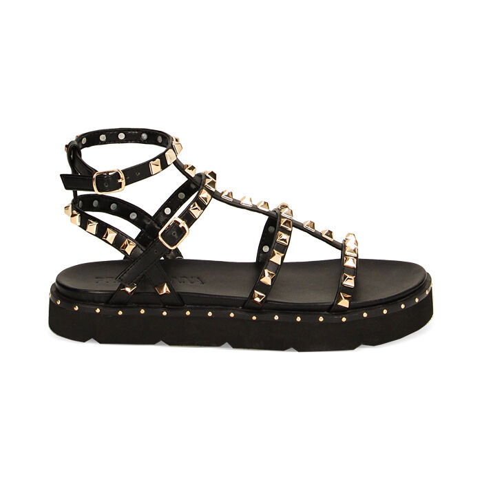 Sandali bassi donna neri, Primadonna, 254959301EPNERO035