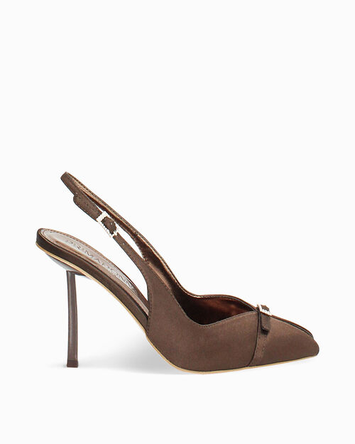 D&eacute;collet&eacute; testa di moro tacco 9,7 cm