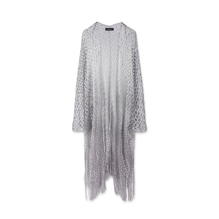 Poncho donna argento in tessuto, Primadonna, 25B450105TSARGEUNI