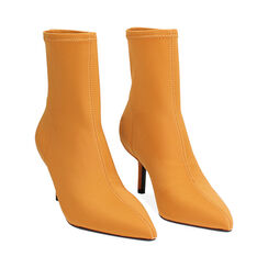 Tronchetti ocra elasticizzati con tacco da 7 cm, Primadonna, 264972601LYOCRA036, 003 preview