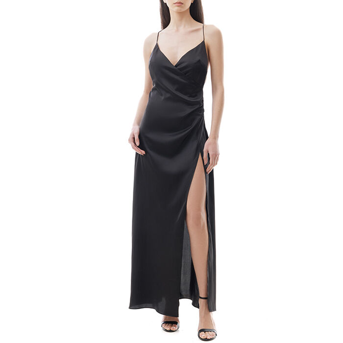 Vestito nero longuette, Primadonna, 21C921028TSNEROS
