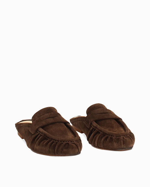 Sabot di camoscio testa di moro, DK BROWN