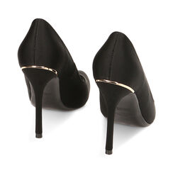 Décolleté nere in tessuto, tacco 10,5 cm, Primadonna, 222186102LYNERO035, 003 preview