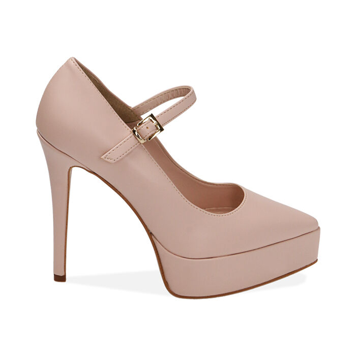 Decollete donna platform nude tacco 13 cm Primadonna Collection