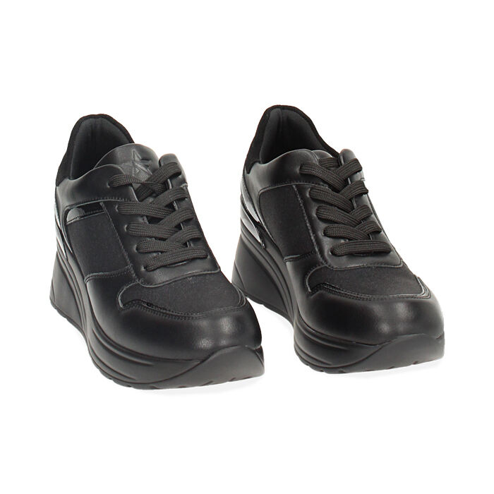 Sneakers plateau nere deals