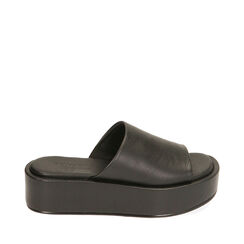 WOMEN SHOES WEDGE SYNTHETIC NERO, 21N407201EPNERO037, 001a