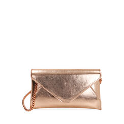 Borsa a tracolla oro rosa laminato, Primadonna, 215124695LMRAORUNI, 001a