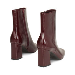 Tronchetti bordeaux in naplack con tacco 7,5 cm, Primadonna, 264943781NPBORD037, 004 preview