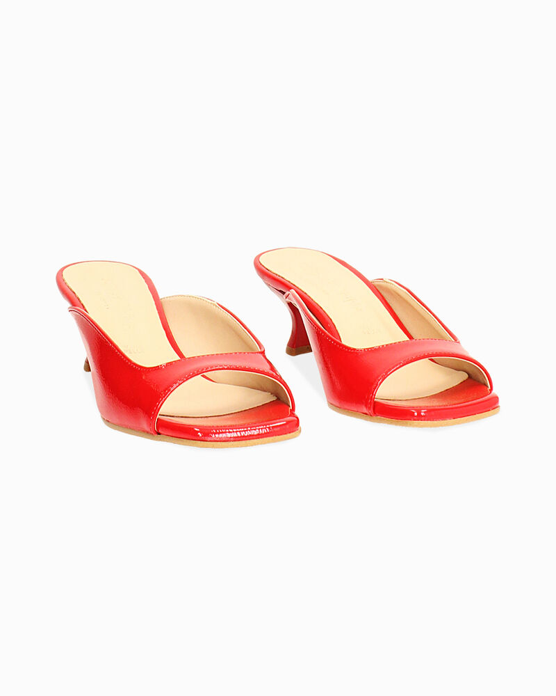 Mules rosse in naplak, tacco 5 cm image number null