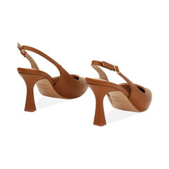 Escarpins slingback femme cognac raffinés, Primadonna, 254902503EPCOGN036, 004 preview