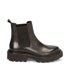 WOMEN SHOES BEATLES LEATHER NERO, Primadonna, 22S211318PENERO036, 001a
