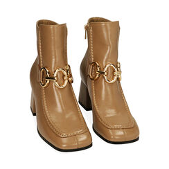 Ankle boots beige, tacco 6,5 cm , Primadonna, 20L440033EPBEIG035, 002 preview