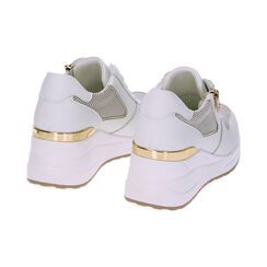 Sneakers bianco oro, Primadonna, 232850921EPBIOR036, 003 preview