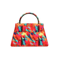 Mini sac femme multicolore-orange en satin, Primadonna, 255126021RSMUARUNI, 004 preview