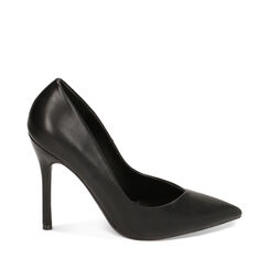 Décolleté nere, tacco 10,5 cm, 222186102EPNERO035, 001a