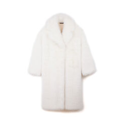 Cappotto lungo in pelo sintetico panna, Primadonna, 26B400103FUPANNM, 001a