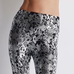 Leggings nero/argento stampa cocco, Primadonna, 22B400301CCNEARUNI, 004 preview
