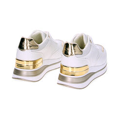 Sneakers bianco oro, Primadonna, 239330502EPBIOR038, 003 preview